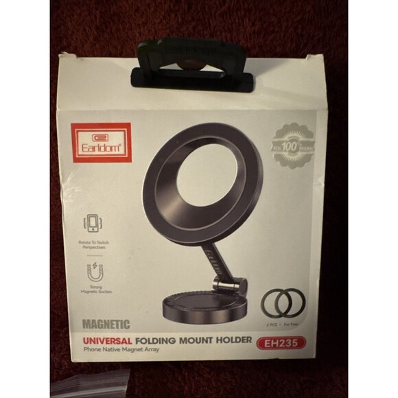 Earldom Universal Folding Mount Holder EH235 Magnetic Mount Open Box - Picture 2 of 10